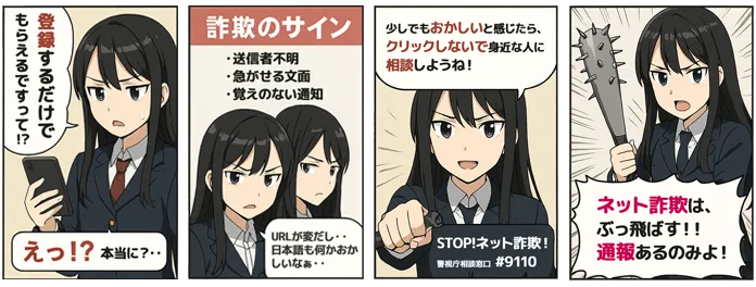 STOP！ネット詐欺！