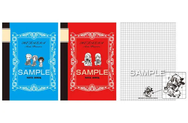 ヘタリアAxis Powers」文具シリーズにノートやメモ張が新登場 | おたく