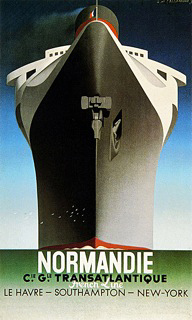 カッサンドルの「ノルマンディー号」ポスター（1935年）