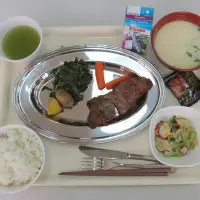 陸上自衛隊富士学校のステーキ