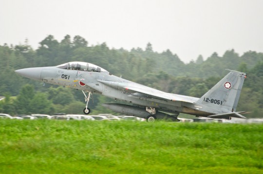 地上滑走するF-15DJ