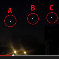 アメリカ・シカゴ上空に現れたUFO