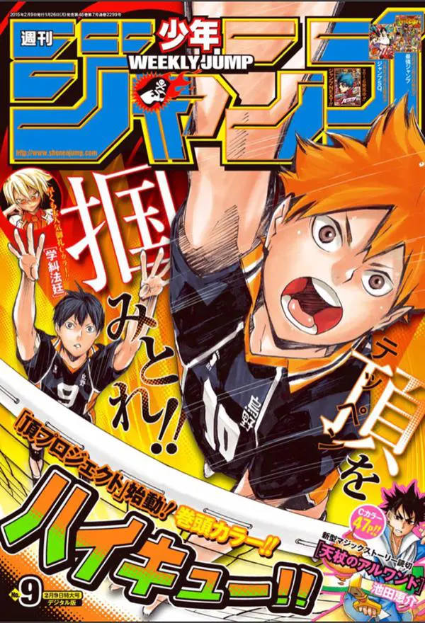 週刊少年ジャンプ　2013年　12号　ハイキュー！！表紙　連載１周年 週刊少年ジャンプ 2013年12号 ハイキュー‼︎ 表紙 巻頭カラー