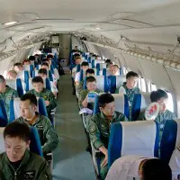 下総への機内の様子