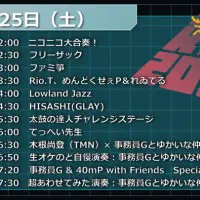 超演奏してみたブース25日タイムスケジュール