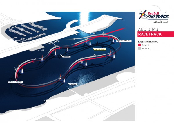 2015年アブダビ大会のレーストラック（画像提供：Red Bull）