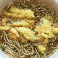 うまい棒　テリヤキバーガー味×蕎麦(日清のどん兵衛　天ぷら蕎麦)