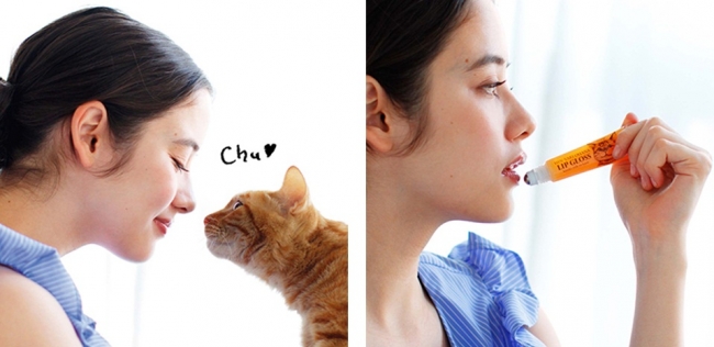 猫の鼻キスを疑似体験　「猫の鼻にキスしたみたいな感触のグロス」登場