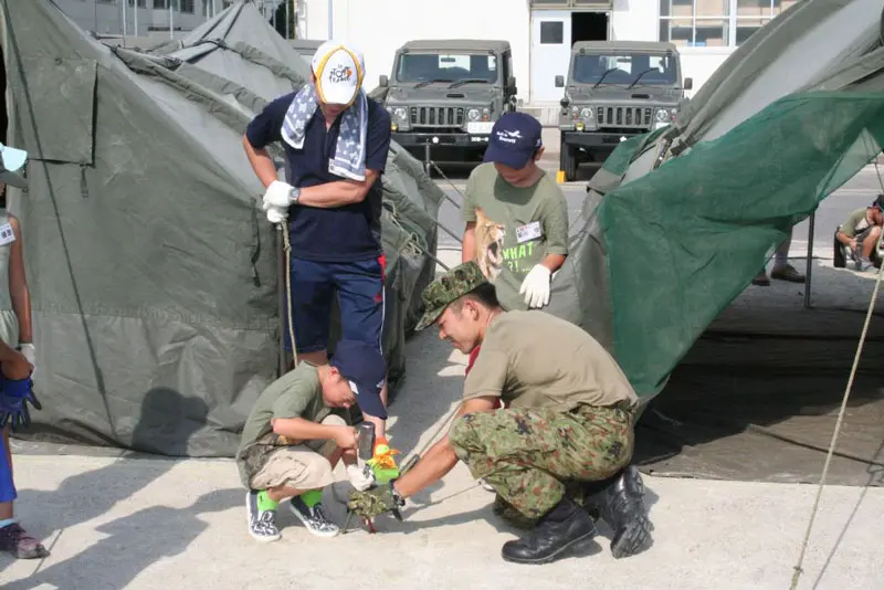 駐屯地で野営してみませんか？「親と子のアウトドアキャンプ」参加者募集