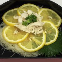 レモン素麺盛りつけ例