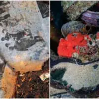 平安丸（左）神國丸（右）に残る品物