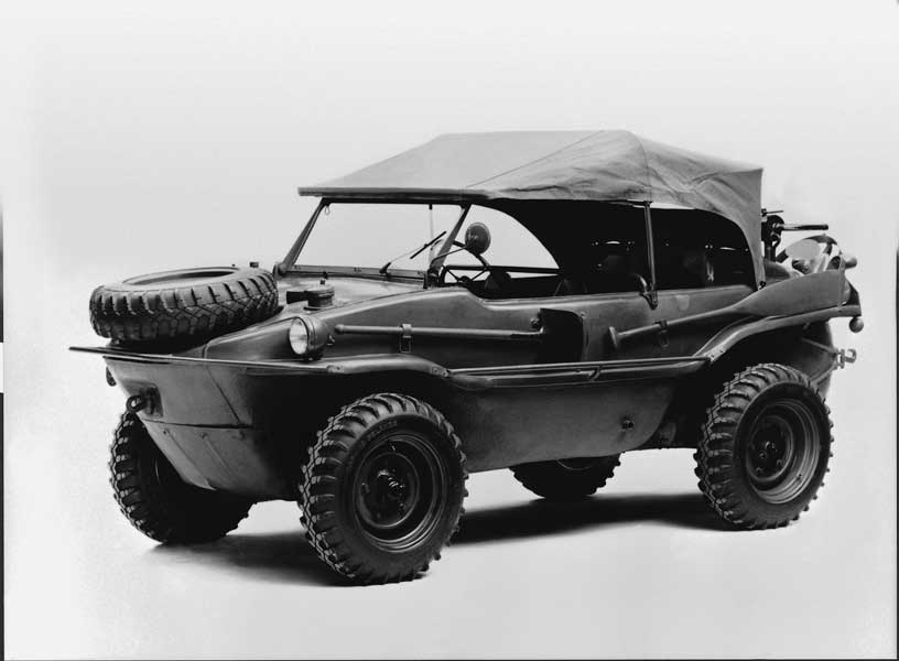 四輪駆動の水陸両用車シュビムワーゲン（Typ166・1944年仕様）