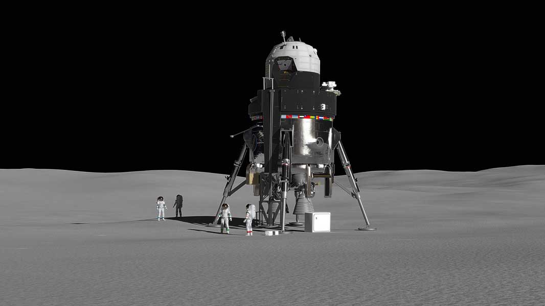 未来の月面基地はこんな感じ？ロッキード・マーティンが再利用型有人月着陸船を発表