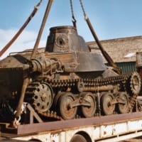 修復前の九五式軽戦車「ハ号」