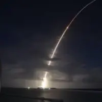 FTG-11でクェゼリン環礁から打ち上げられる模擬弾道ミサイル標的（画像：MDA）