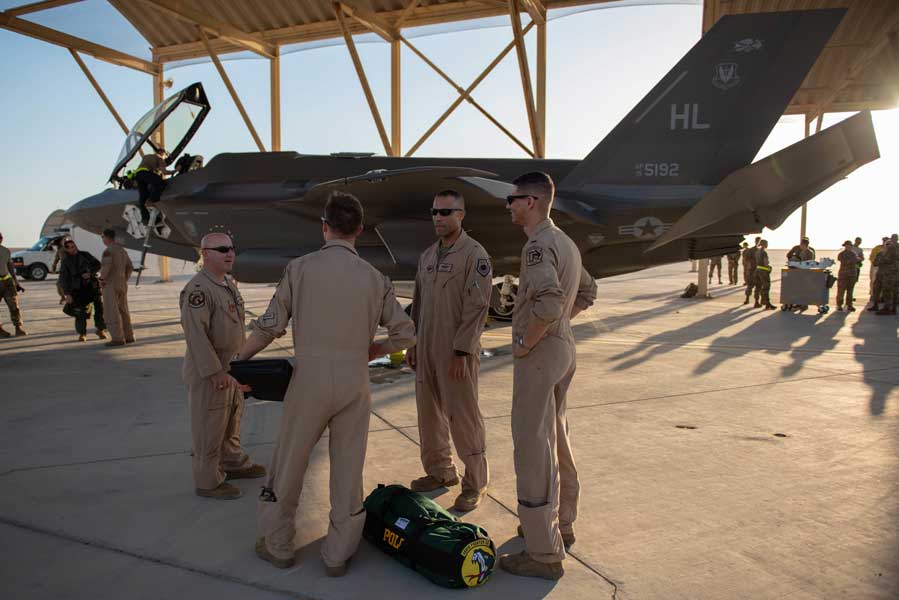 アメリカ空軍F-35A部隊が中東へ派遣　初めての実戦へ
