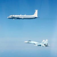2019年5月14日に確認されたロシア軍のIl-22とSu-27（Image：RAF／Crown Copyright）