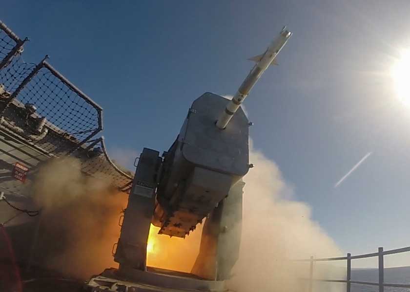 アメリカ海軍の近接防空ミサイルRAMがアップグレード　2019年中に納入予定