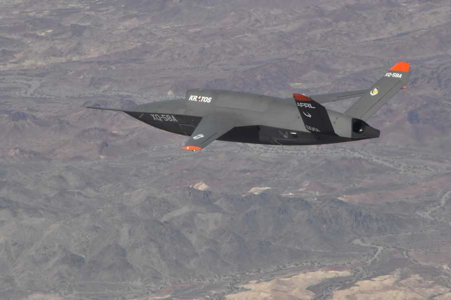 アメリカ空軍の低コストドローンXQ-58Aバルキリーが2回目の試験飛行に成功
