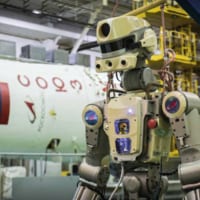 ソユーズMS-14に「搭乗」するロシアのロボット宇宙飛行士Skybot F-850（Image：Roscosmos）