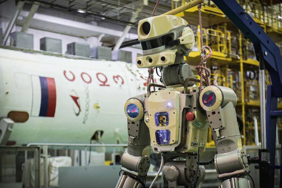 ロシアのロボット宇宙飛行士　ソユーズ宇宙船で国際宇宙ステーションへ