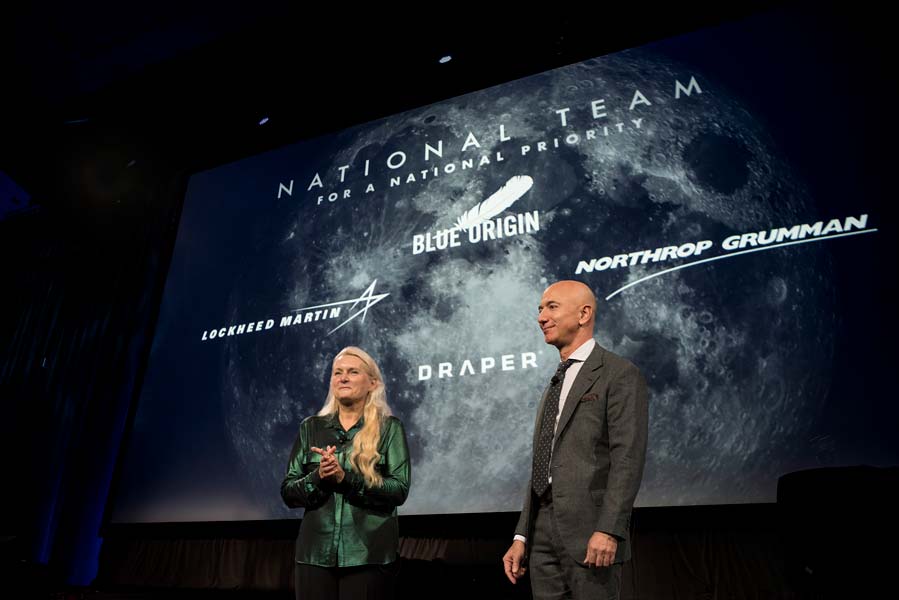 アマゾン創業者の宇宙企業がNASA有人月探査計画に参加　着陸船エンジンなどを担当