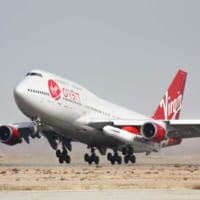 離陸するコスミック・ガール（Image：Virgin Orbit）