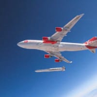 コスミック・ガールから投下されるランチャーワン（Image：Virgin Orbit）