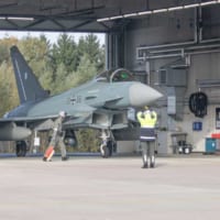 ハンガーでのEF2000（Foto：Luftwaffe）