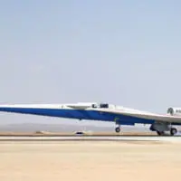 着陸するX-59 QueSSTのイメージ図（Image：Lockheed Martin）