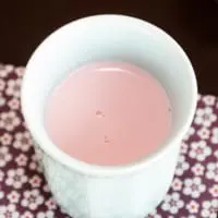 ドリンクのいちごミルク