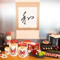 試食会場のディスプレイ