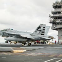 ジェラルド・R・フォード（CVN-78）に着艦するVX-23のF/A-18F（Image：U.S.Navy）