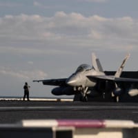 空母フォードから発艦するF／A-18F（Image：U.S.Navy）