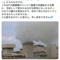 航空自衛隊那覇基地公式Twitterによる事情説明（スクリーンショット）