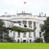 試験飛行でホワイトハウス前庭に着陸するHMX-1のVH-92A（Image：USMC）