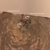 キュリオシティが2020年2月26日に撮影したセルフィー注釈付き（Image：NASA／JPL-Caltech／MSSS）