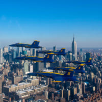 ニューヨーク上空を飛行するブルーエンジェルス（Image：U.S.Navy）