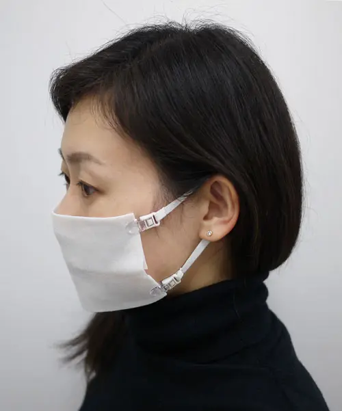 布をパチっと留めるだけ　マスク用ストラップ「なんでもマスク」登場