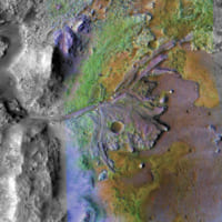 Mars 2020が着陸するジェゼロ・クレーター（Image：NASA／JPL-Caltech）
