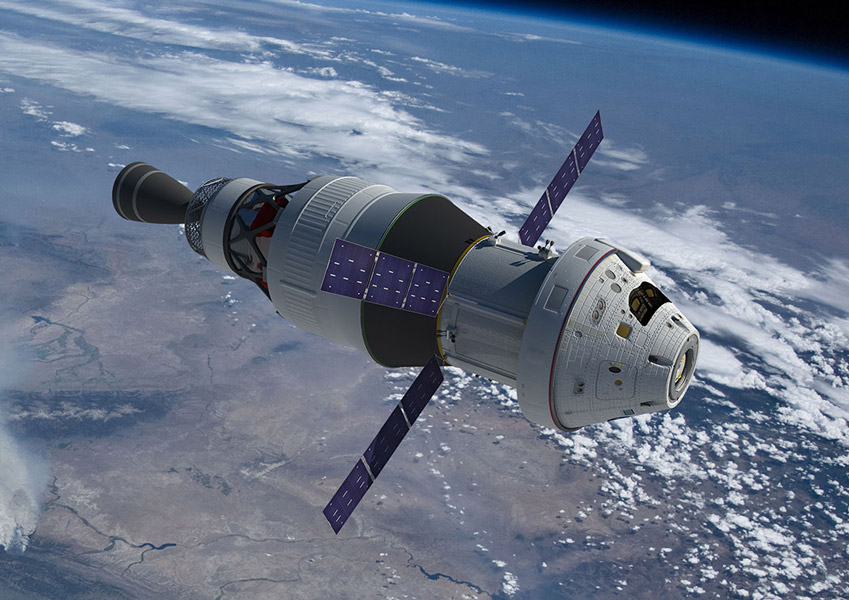 月面着陸を目指すNASAのオリオン宇宙船3号機　機械船をエアバスが受注