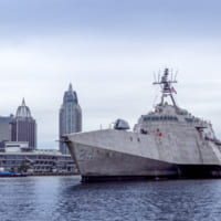 沿海域戦闘艦オークランド（Image：Austal USA）