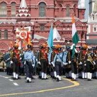 パレードに参加したインド軍（Image：ロシア国防省）