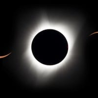 2017年にアメリカで観測された皆既日食の経過（Image：NASA）