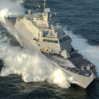 沿海域戦闘艦ミネアポリス・セントポール（LCS-21）の試験航行（Image：Lockheed Martin）