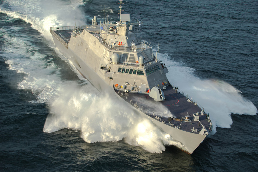 アメリカ最新沿海域戦闘艦ミネアポリス・セントポール　引き渡し前試験を終了