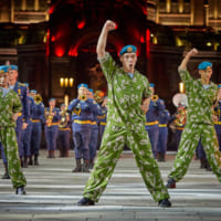 空挺部隊のダンス（Image：ロシア国防省）