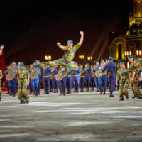 空挺部隊のダンスパフォーマンス（Image：ロシア国防省）