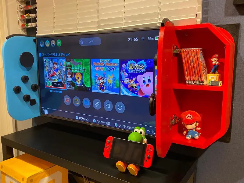 パパからの「巨大Nintendo Switch」のプレゼントに子供も大喜び