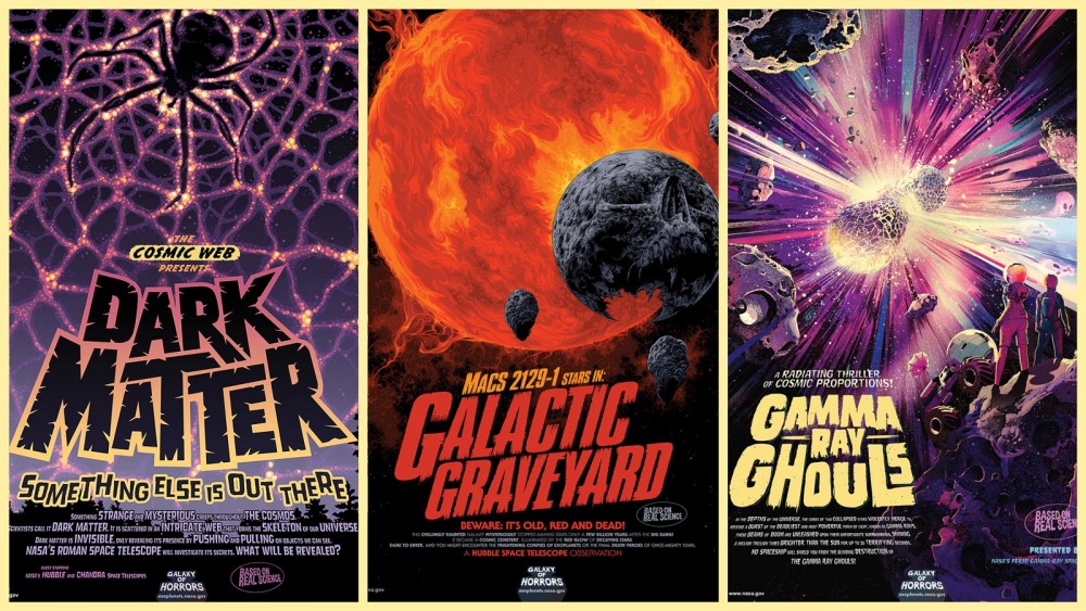 恒例のNASAハロウィン企画「怪奇の銀河ポスター」2020年はミステリアスな天体現象がテーマ